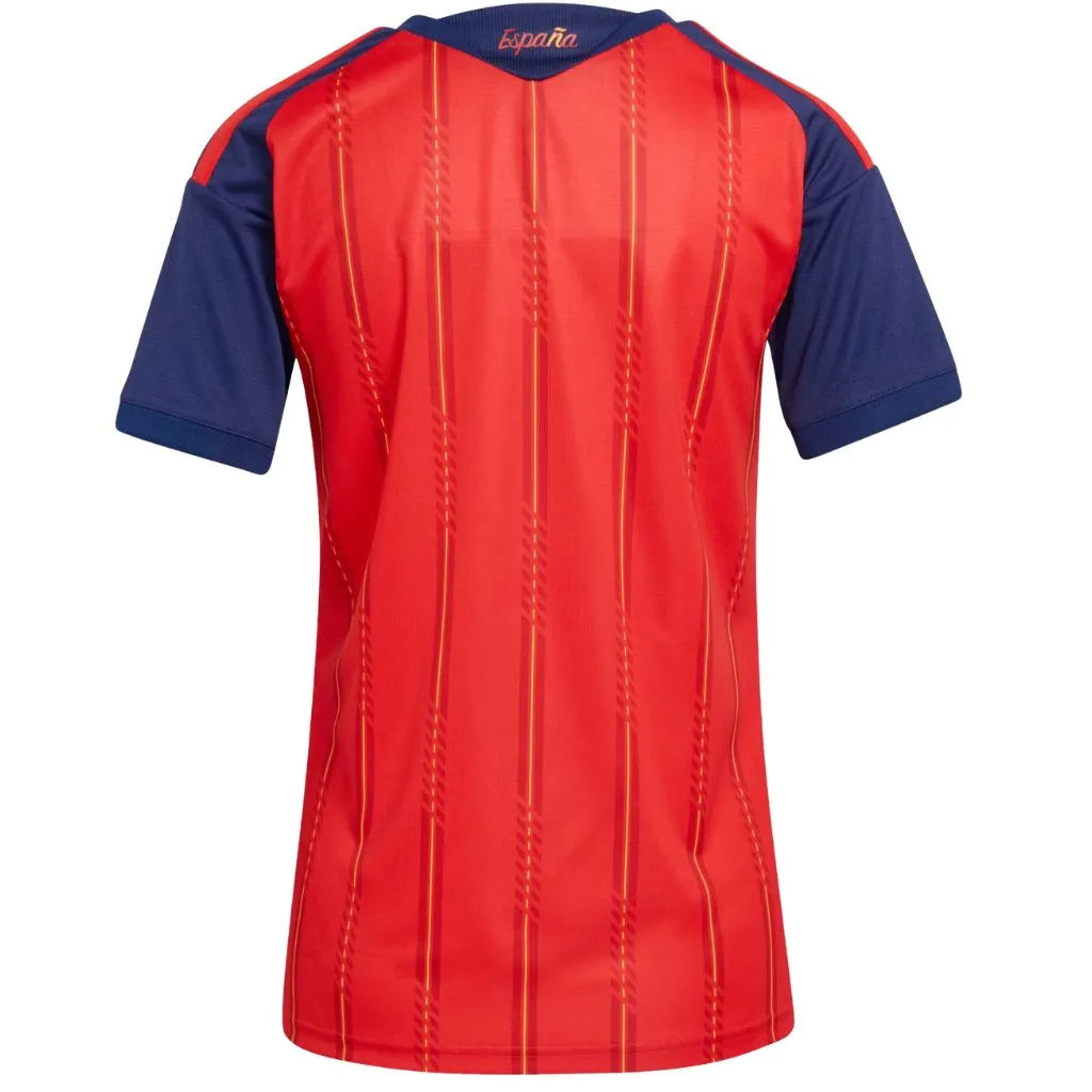 Camisa Feminina Espanha I 26 Campeã do Mundo 2 Estrelas + Patch de Campeã