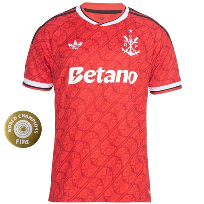 Camisa Masculina Flamengo Third 2026/27 Adidas vista frontal com patch participação Super Mundial 2025.