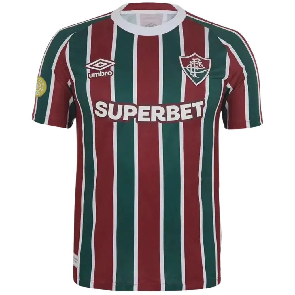 Camisa Masculina Fluminense I 2025/26 Patch Super Mundial