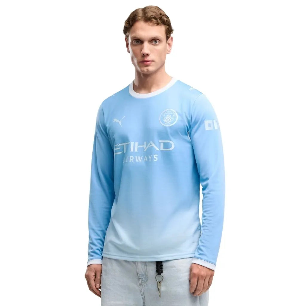 Camisa Masculina Manchester City Home 2026/27 Manga Longa