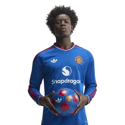 Camisa Masculina Manchester United Away 2026/27 Manga Longa Authentic