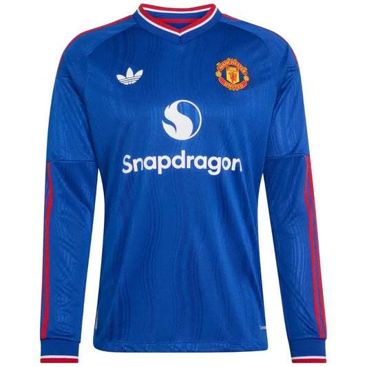 Camisa Masculina Manchester United Away 2026/27 Manga Longa Authentic