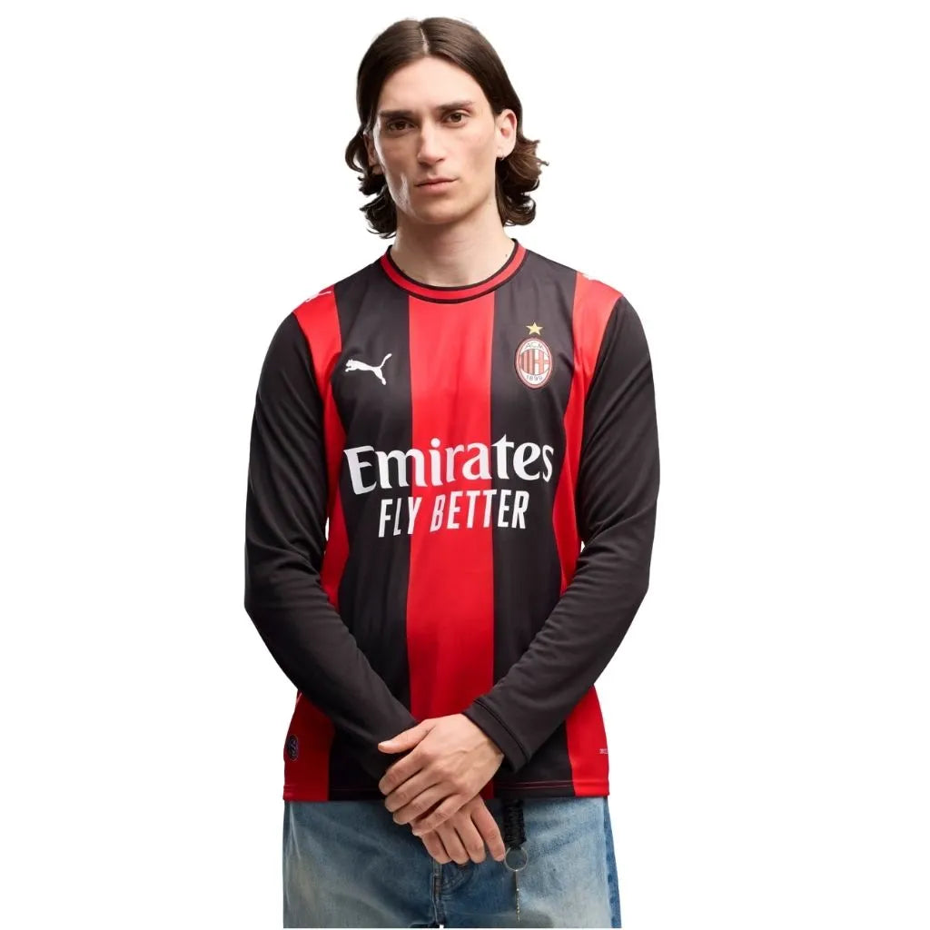 Camisa Masculina Milan Home 2026/27 Manga Longa