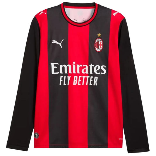 Camisa Masculina Milan Home 2026/27 Manga Longa