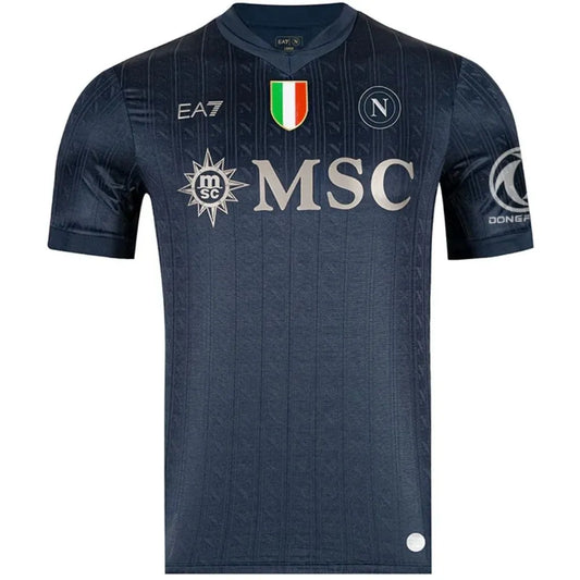 Camisa Masculina Napoli Third 2025/26 UCL Authentic