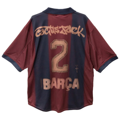 Camisa Barcelona x Travis Scott Skeleton
