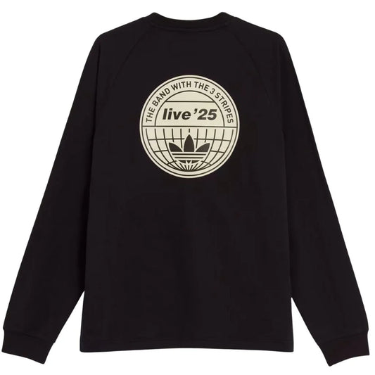 Camiseta Tour Oásis x Adidas Preta Manga Longa