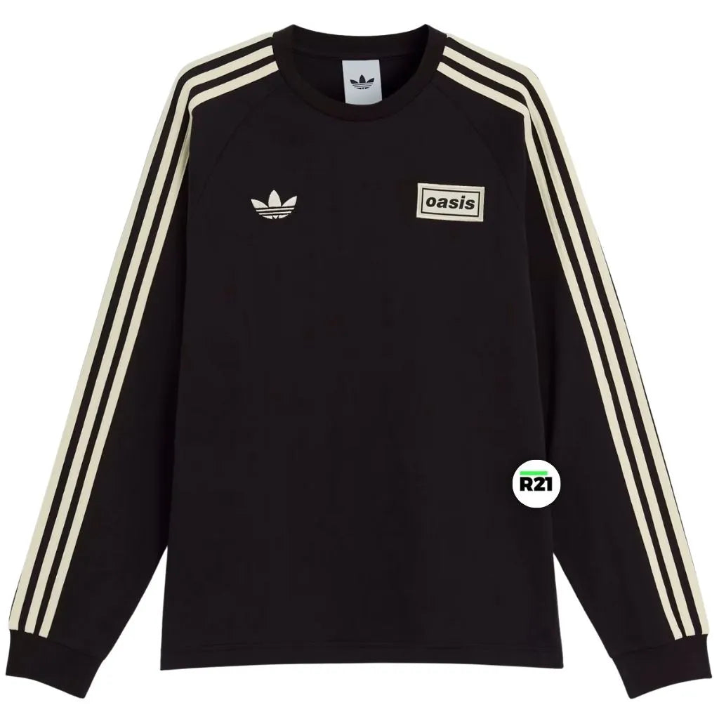 Camiseta Tour Oásis x Adidas Preta Manga Longa