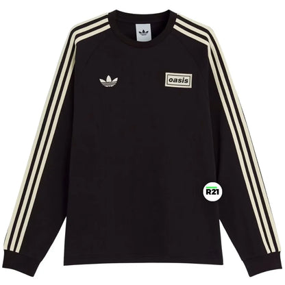Camiseta Tour Oásis x Adidas Preta Manga Longa