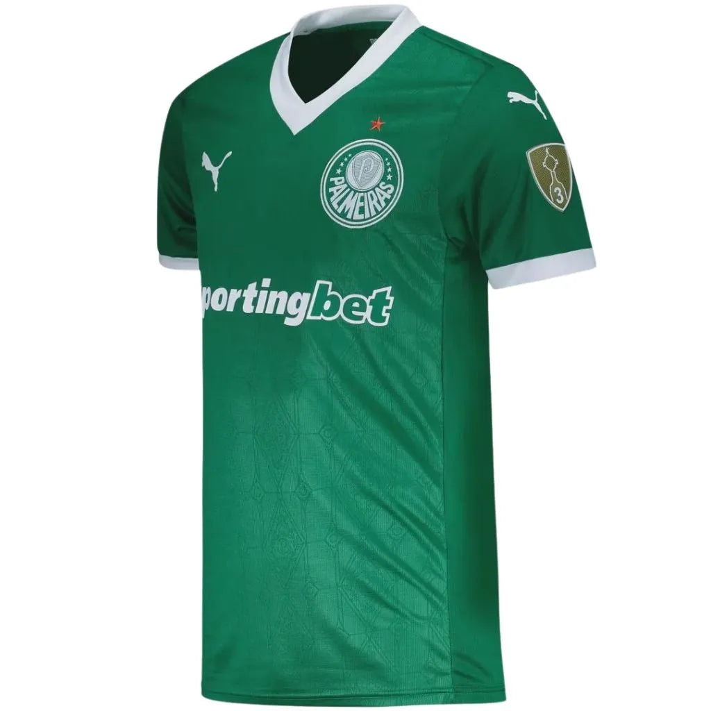Camisa Masculina Palmeiras Puma I 2025/26 com Patch Libertadores