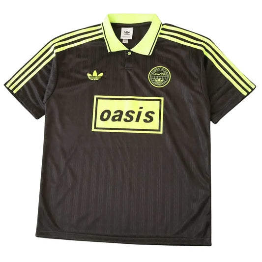 Camisa Polo Tour Oásis x Adidas Preta e Verde