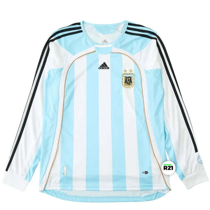 Camisa Retrô Argentina Home 2006 Manga Longa