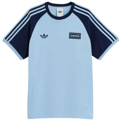 Camisa Tour Oásis x Adidas 3 Listras Azul