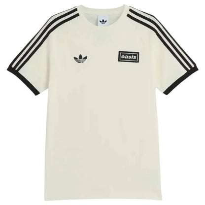 Camisa Tour Oásis x Adidas 3 Listras Branca