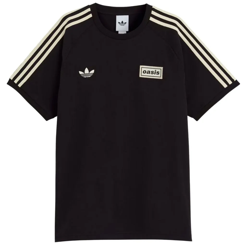 Camisa Tour Oásis x Adidas 3 Listras Preta