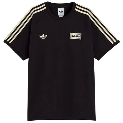 Camisa Tour Oásis x Adidas 3 Listras Preta