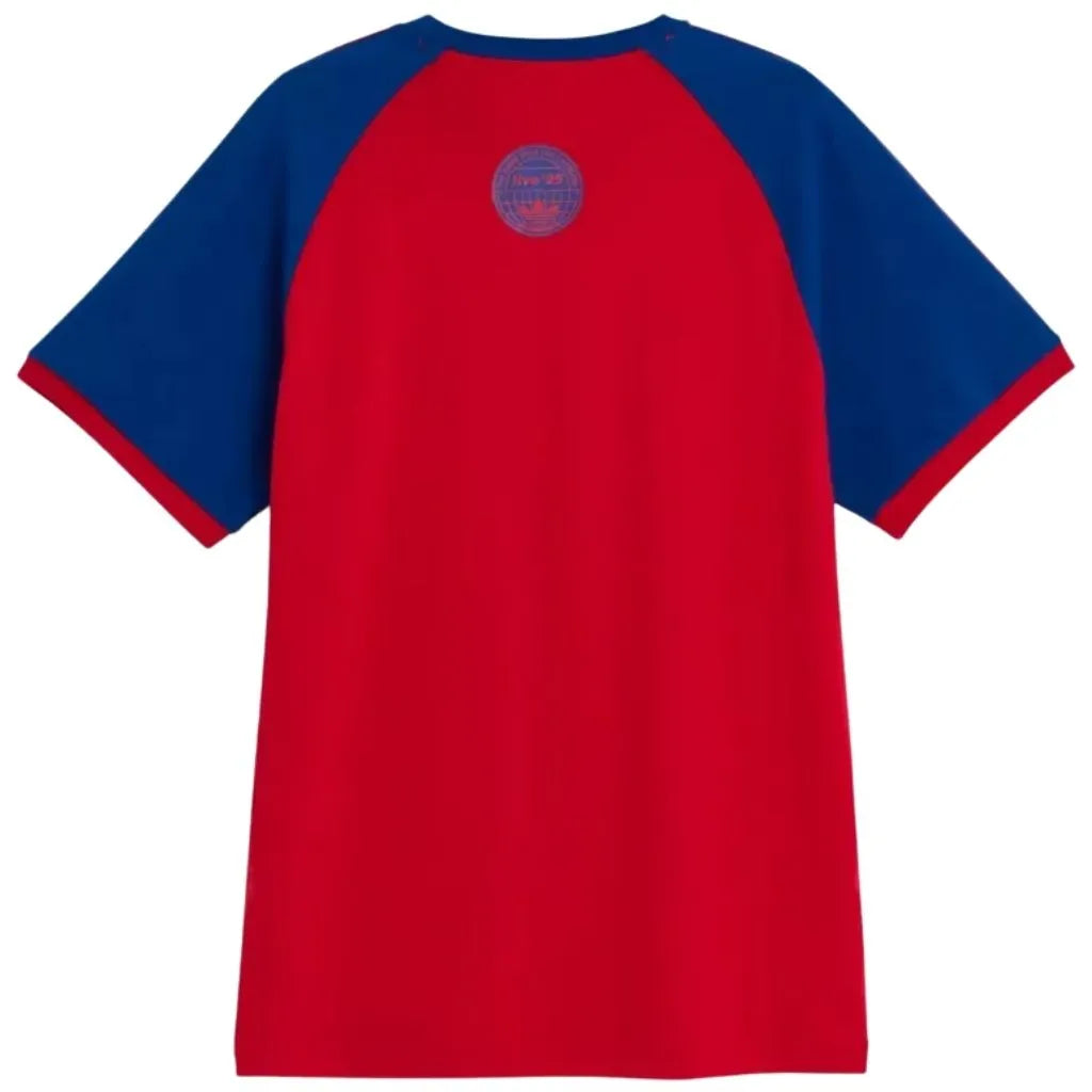 Camisa Tour Oásis x Adidas 3 Listras Vermelha