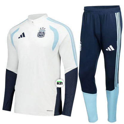 Conjunto de Treino Meio Ziper Argentina 26