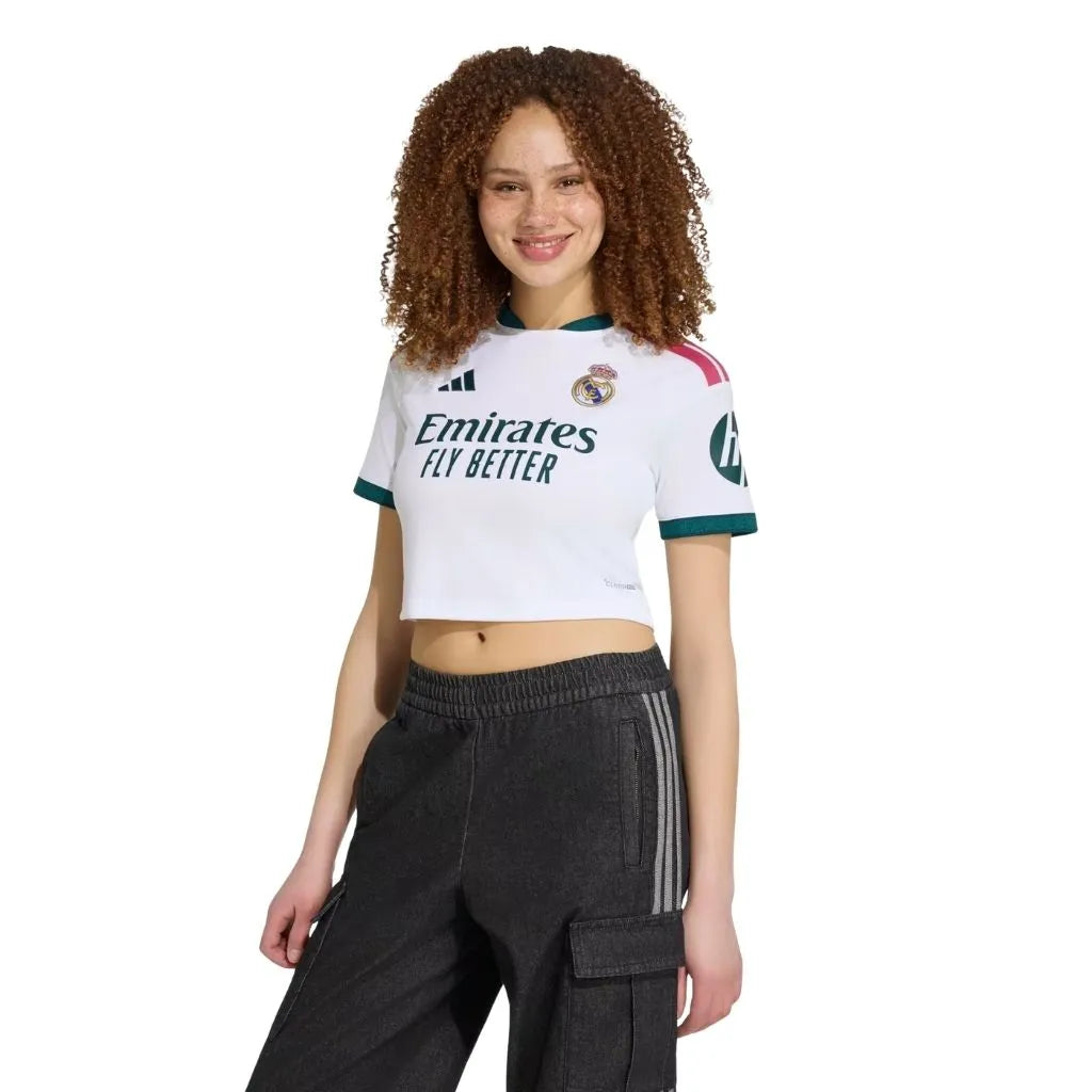 Cropped Real Madrid Home 2026/27 Adidas vista close frontal.