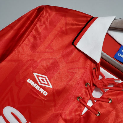 CAMISA RETRÔ MANCHESTER UNITED HOME 92/94