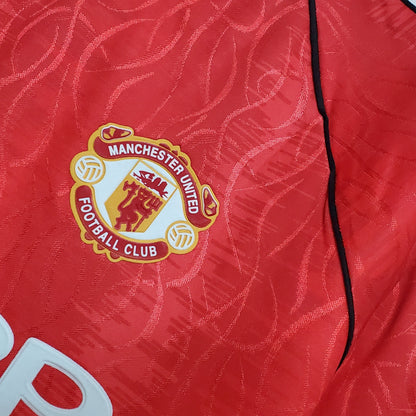 CAMISA RETRÔ MANCHESTER UNITED HOME 90/92
