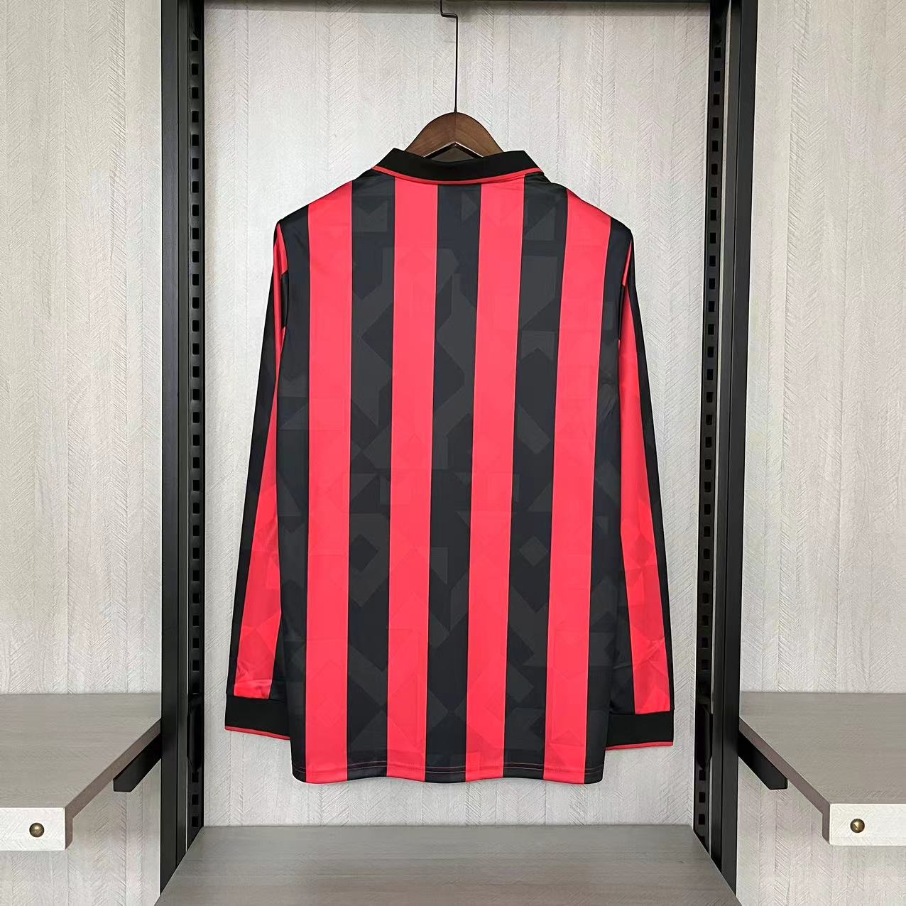 CAMISA RETRÔ MILAN HOME MANGA LONGA 93/94