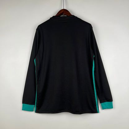 CAMISA REAL MADRID MANGA LONGA RETRÔ AWAY 17/18