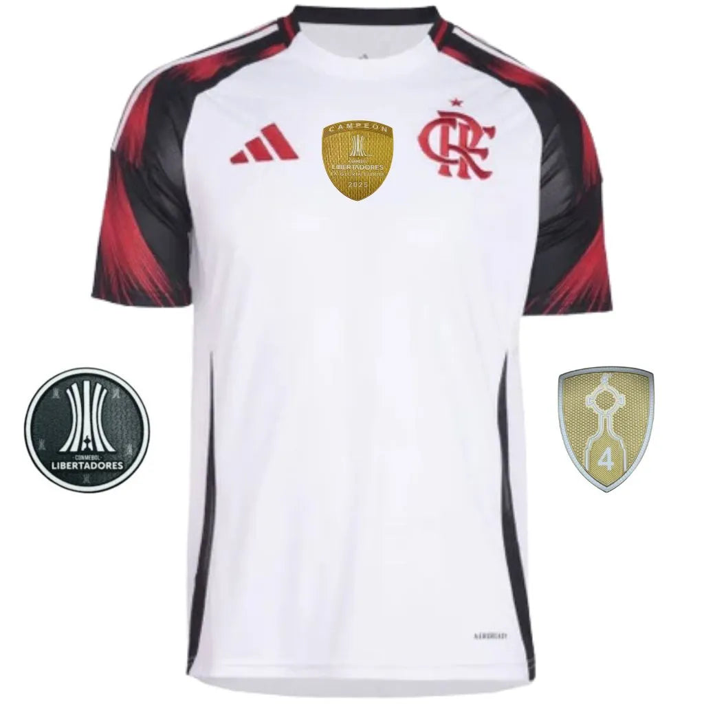 Camisa Masculina Flamengo II 2025/26 Patch Campeão Libertadores