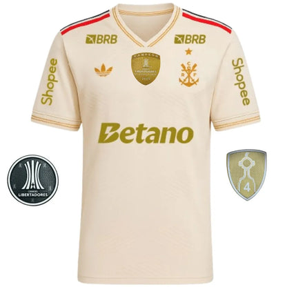 Camisa Masculina Flamengo III 2025/26 Patch Campeão Libertadores