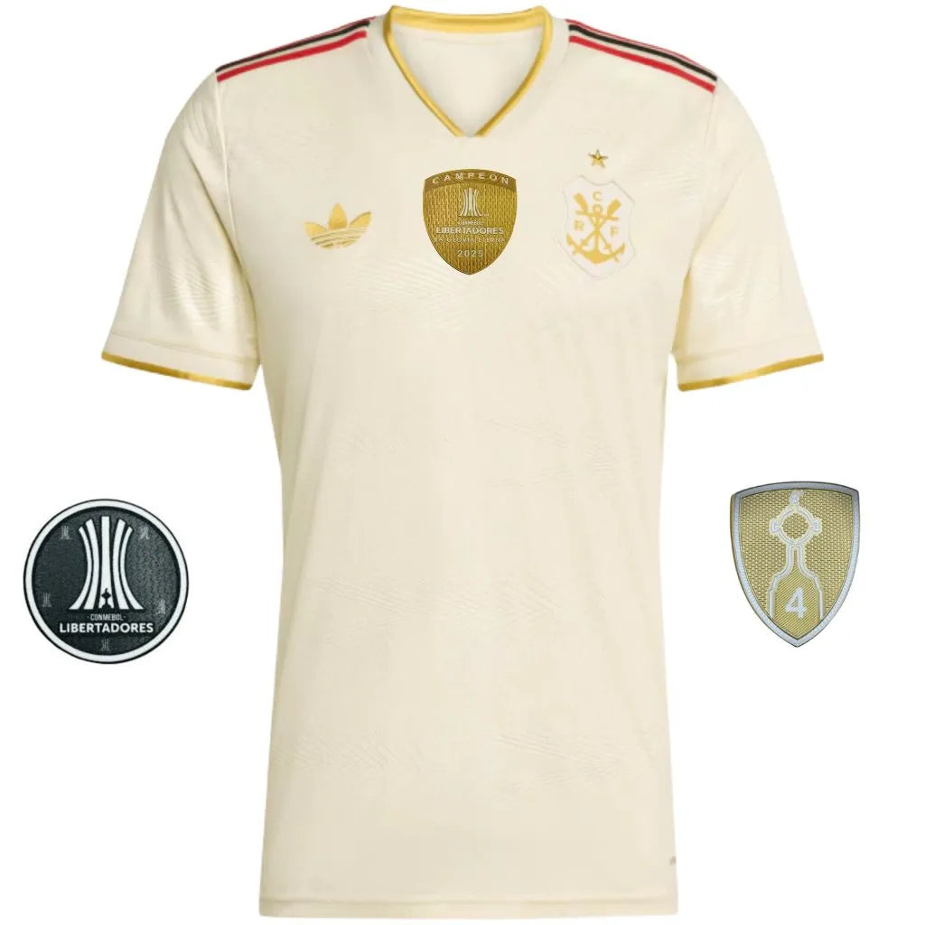 Camisa Masculina Flamengo III 2025/26 Patch Campeão Libertadores