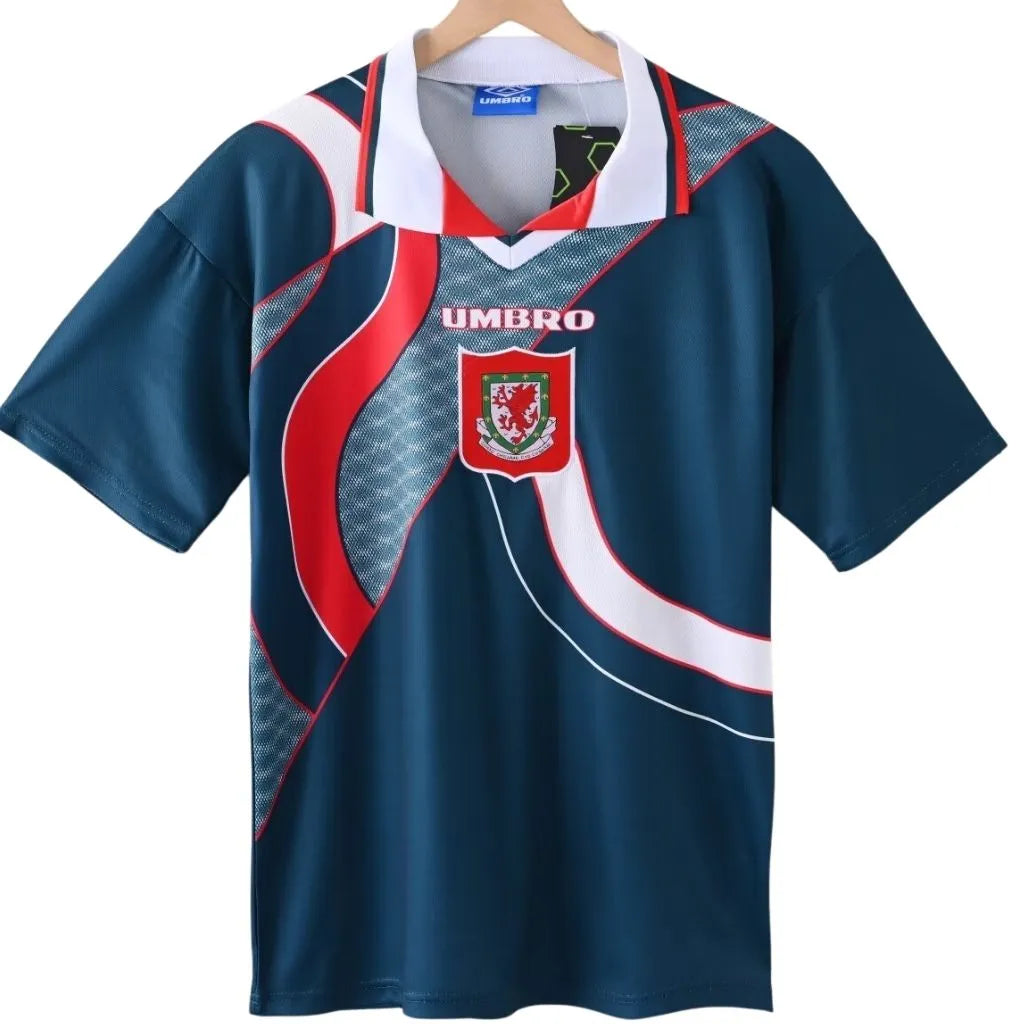 Camisa Masculina Retrô País de Gales 1994